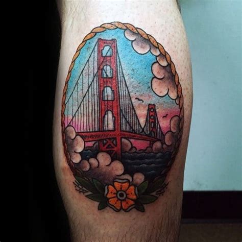 60 Golden Gate Bridge Tattoos For Men San Francisco Ink Ideas
