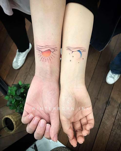63 Most Beautiful Sun And Moon Tattoo Ideas Stayglam Sun Tattoo