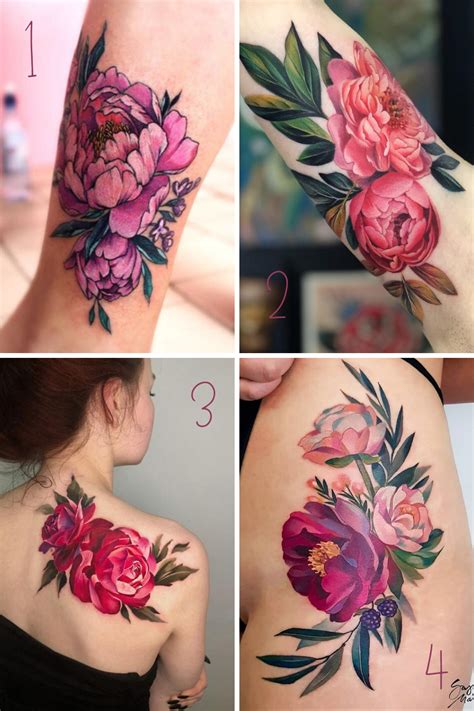 7 Peony Tattoo Ideas That Are Unbelievably Beautiful