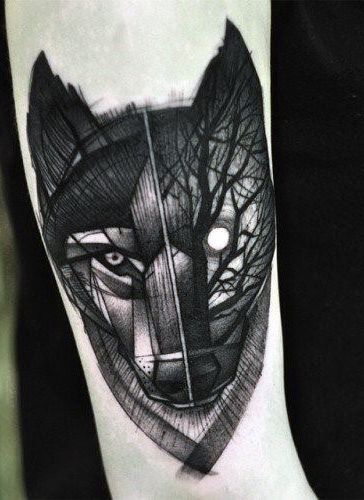 70 Wolf Tattoo Designs For Men Masculine Idea Inspiration