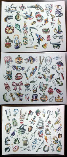70 X 70 Cm Tattoo Flash By Mr Levi Netto All Designs Are 7 X 7 Cm 35