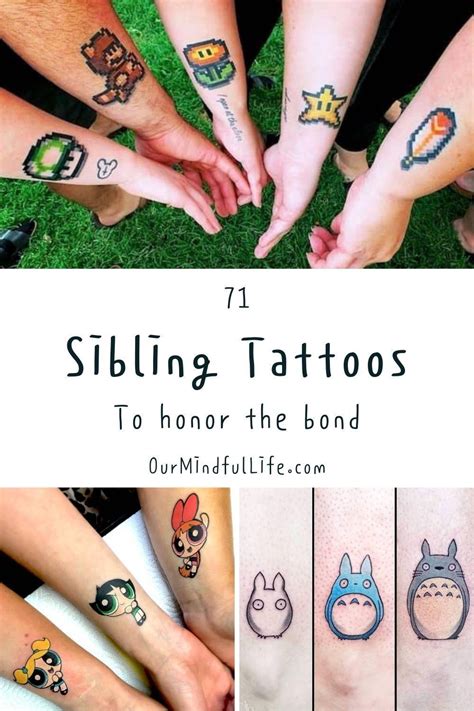 71 Sibling Tattoos With Meanings To Honor The Unbreakable Bond