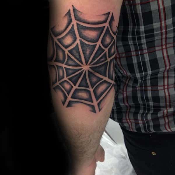 79 Creepy Spider Web Tattoo Designs For Men 2024 Guide Web Tattoo