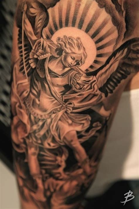 8 Powerful Protective Archangel Michael Tattoos Tattoodo