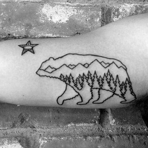80 California Bear Tattoo Designs For Men Grizzly Ink Ideas