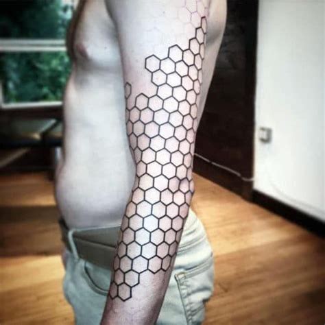 80 Honeycomb Tattoo Designs For Men 2024 Inspiration Guide Full