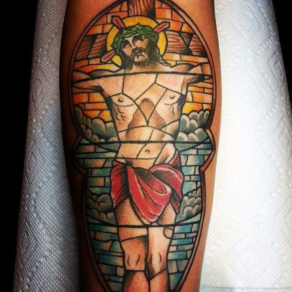 80 Unique Stained Glass Tattoo Designs For Men 2023 Guide