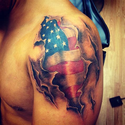 85 Best Patriotic American Flag Tattoos I Love Usa 2019