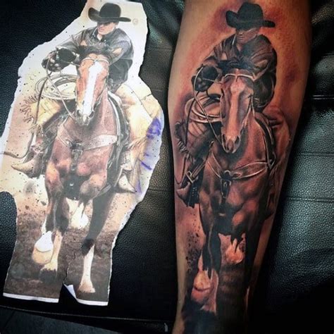 90 Cowboy Tattoos For Men Wild Wild West Designs Western Tattoos
