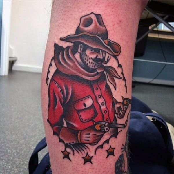 90 Cowboy Tattoos For Men Wild Wild West Designs