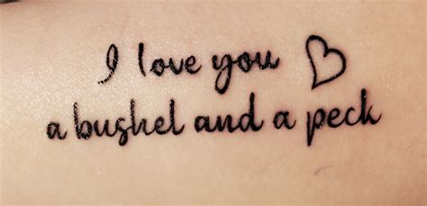 A Bushel And A Peck Tattoo Tattoofine Com