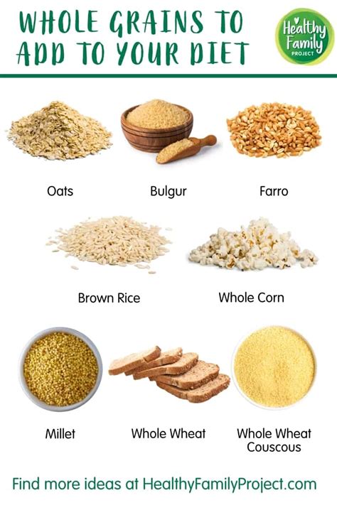 A Guide To Whole Grains To Include In Your Diet Healthy Family Project
