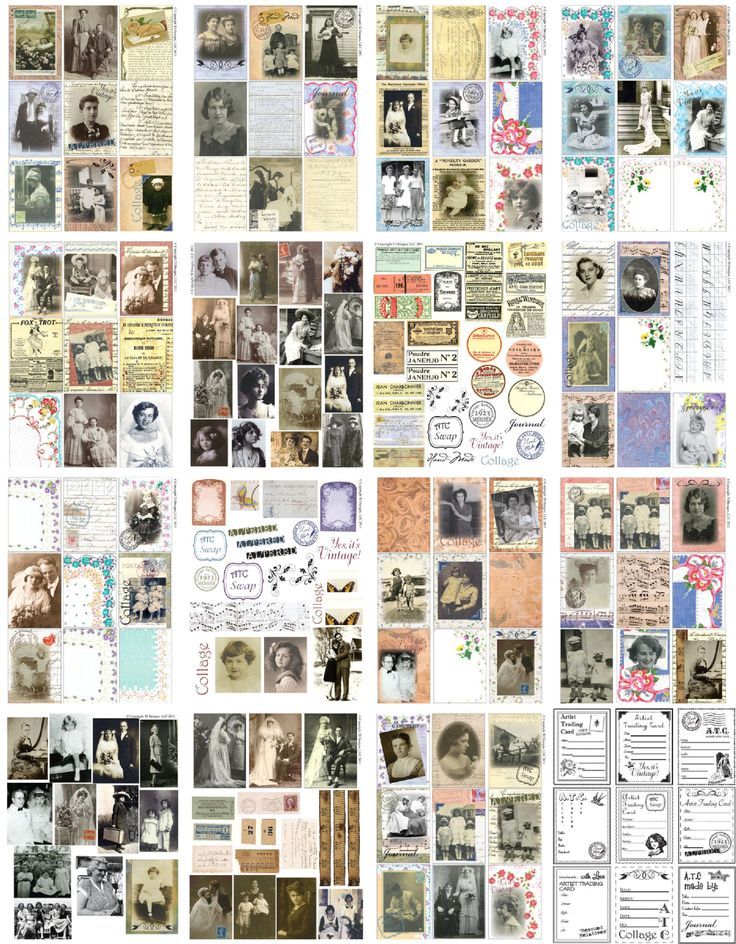 A Second Poster Of Miniature Printables Print Off At A3 Size For