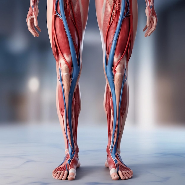 A Woman S Leg With Flowers On It And The Bottom Half Of Her Thigh