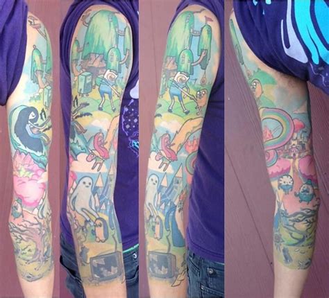 Adventure Time Sleeve By Chelsea Rhea Amulet Tattoo St Pete Fl R