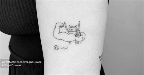 Adventure Time Tattoo Located On The Upper Arm Fine