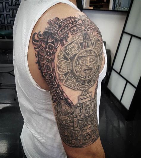 Aggregate More Than 62 Aztec Half Sleeve Tattoos Latest In Cdgdbentre