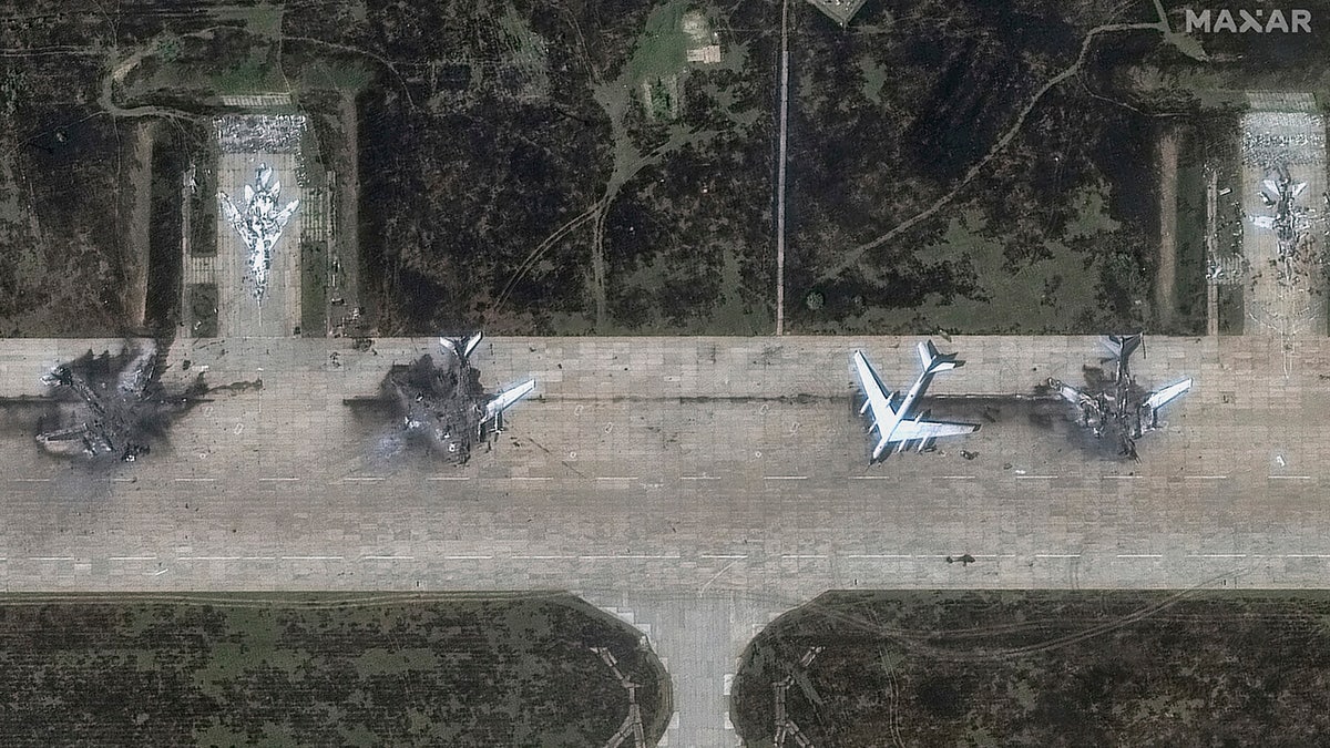 Airfield Fuel Storage Damaged In Russian Attack On Ukraine Satellite