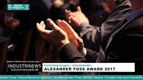 Alexander Foss Made Award 2017 Youtube