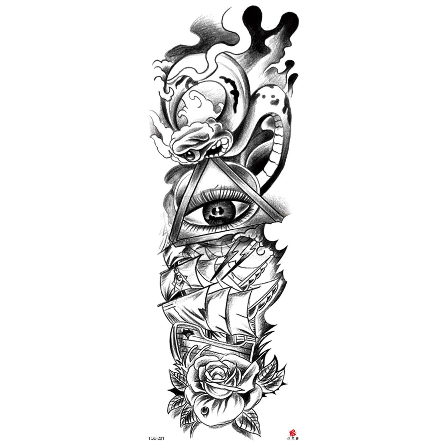 Aliexpress Com Buy 3Pc Temporary Tattoo Sleeve Designs Full Arm