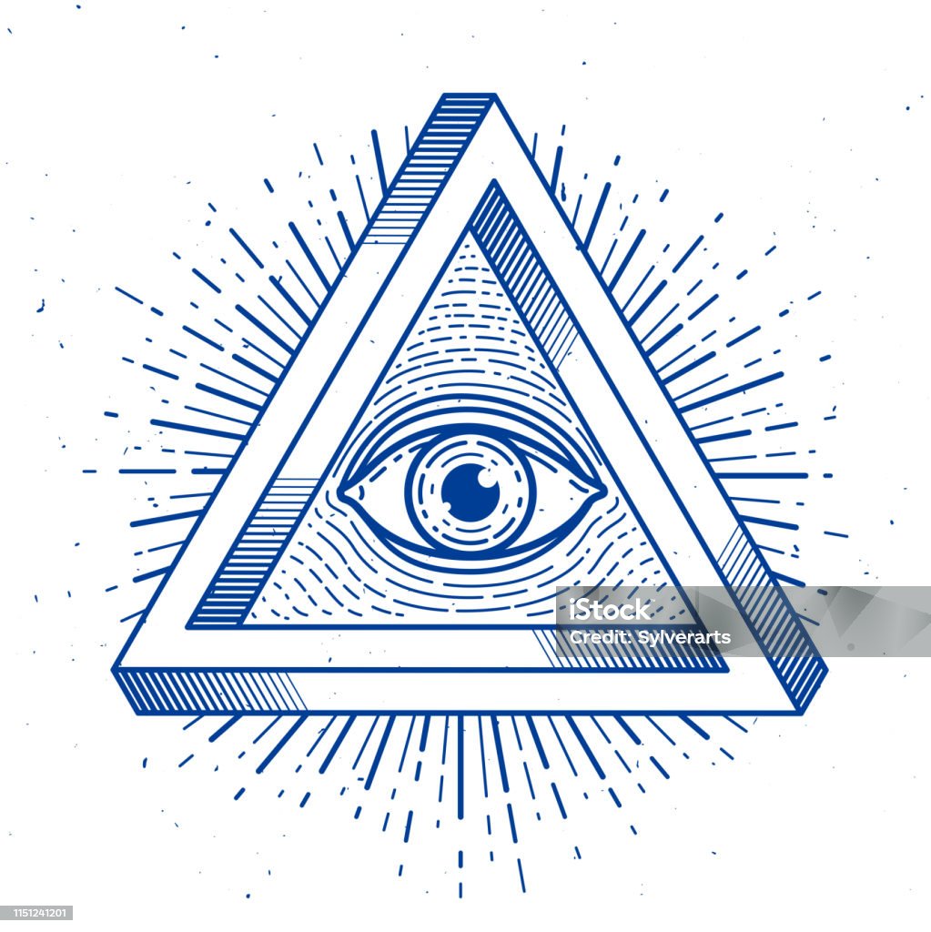 All Seeing Eye In Sacred Geometry Triangle Masonry And Illuminati