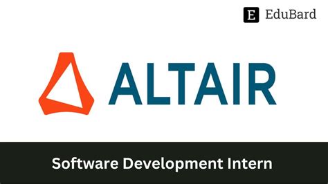 Altair Engineering Inc Hiring For Software Development Intern High