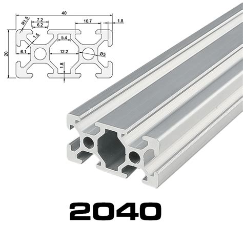 Aluminum Extrusion 2040 Embedded Aluminum Profile Linear Guide Slide Rail Fixing Bracket Mgn12c 12H Linear Guide Rail For Diy Cnc 3D Printer