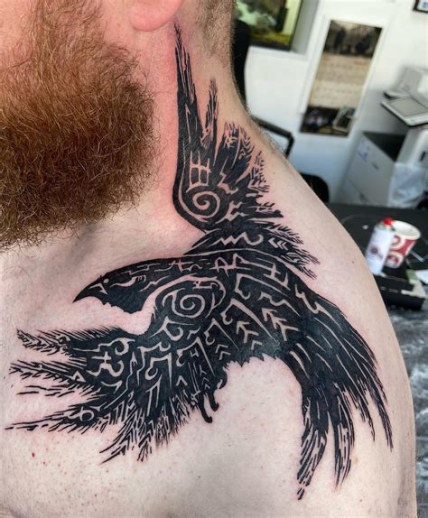 Amazing Nordic Raven Tattoo Designs And Meanings Inspired By Vikings