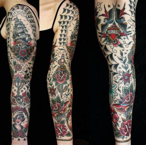 American Traditional Sleeve Filler American Traditional Sleeve Filler