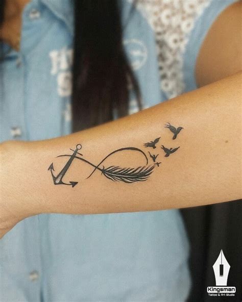 Anchor Infinity Tattoo Designs