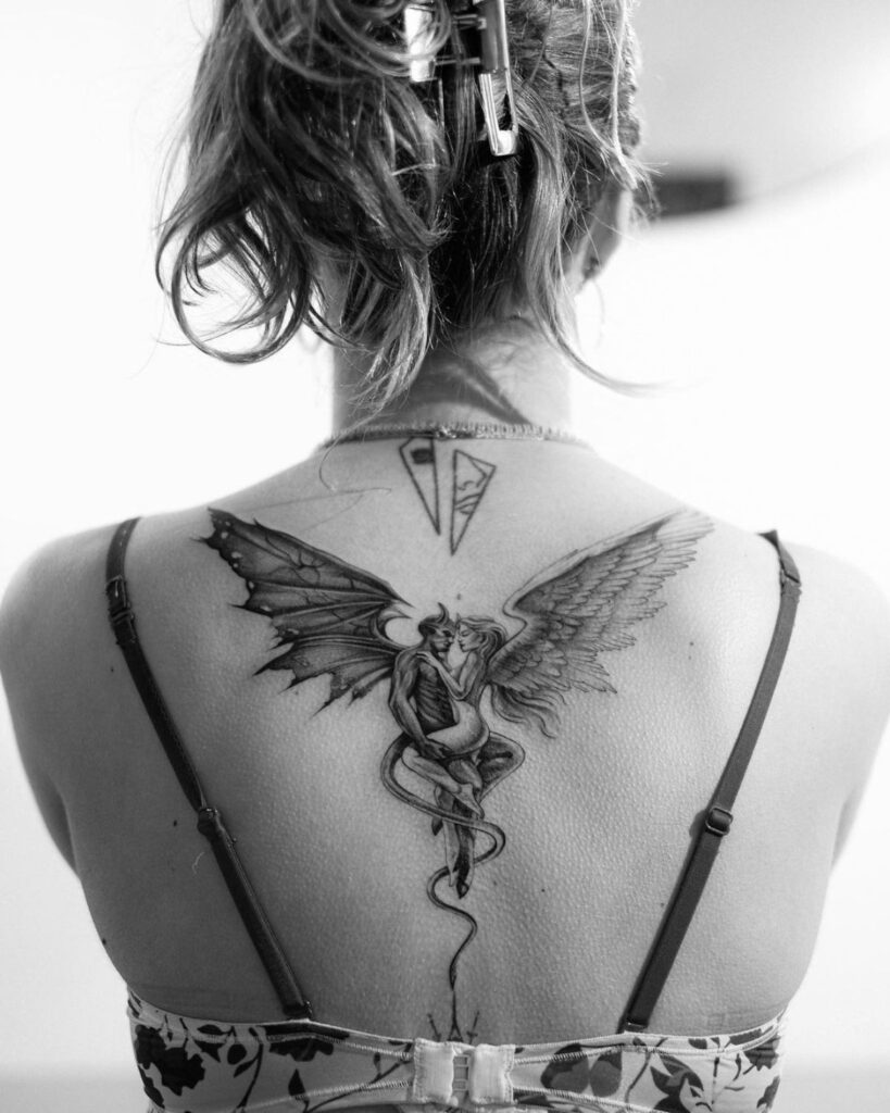 Angel and Devil Tattoo: Symbolism and Design Ideas
