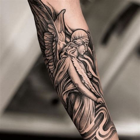 50 Angel Tattoo Forearm Ideas for Men