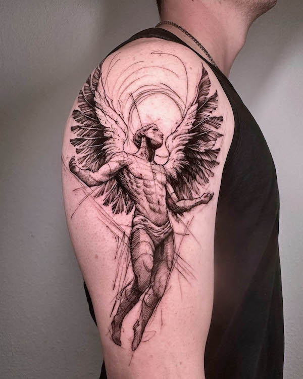 Angel Tattoos for Men: Bold & Meaningful Designs