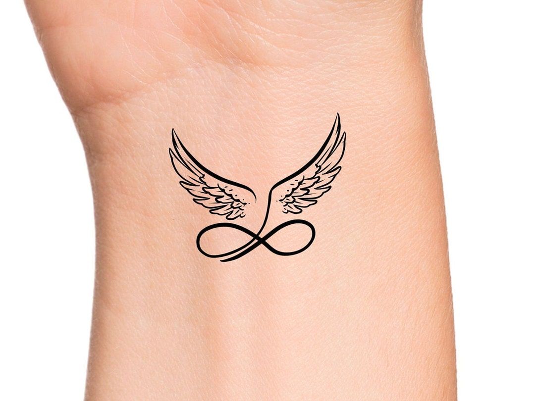 Angel Wing Wrist Tattoo Inner Wrist Tattoos Infinity Tattoo On Wrist