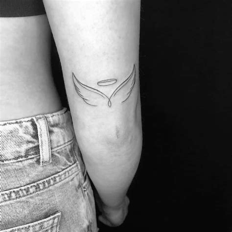 Angel Wings Halo Tattoo