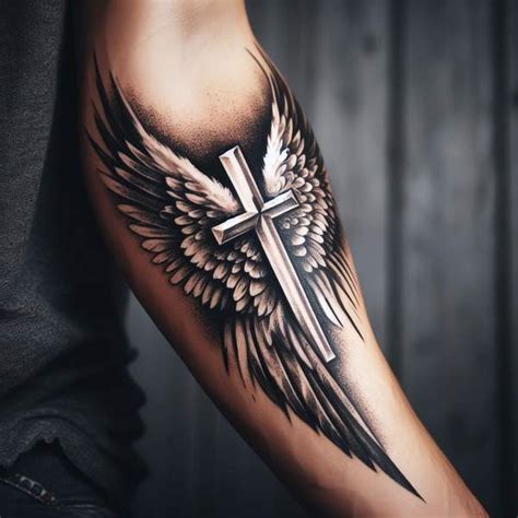 Angel Wings Cross Tattoo: Meaning & Design Ideas