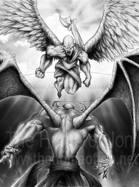 Angels Vs Demons Tattoo Craig Beasley