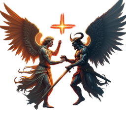 Angels Vs Demons Tattoo Sleeve