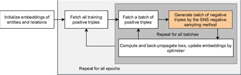 Architecture Of A Classical Kg Embedding Model With Sns Sampling