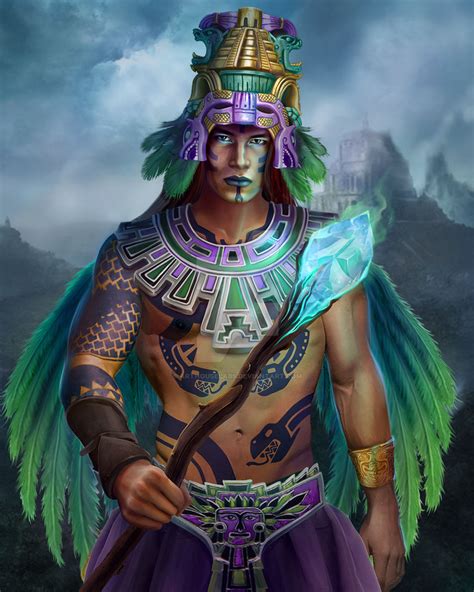 Aztec God By Juanpuerta On Deviantart
