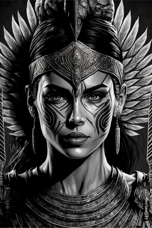 Aztec Warrior Tattoos Sleeve