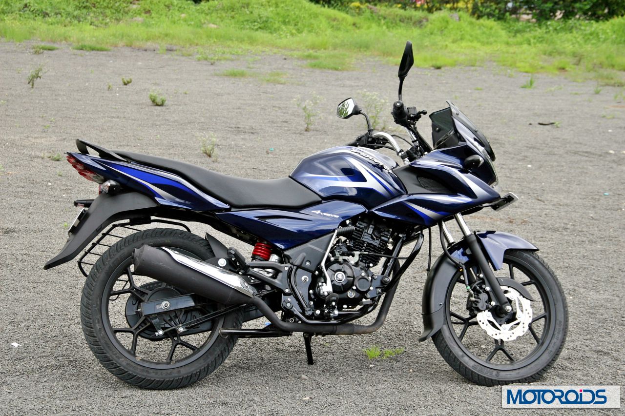 Bajaj Discover 150 F Launch Black Front Three Quarter
