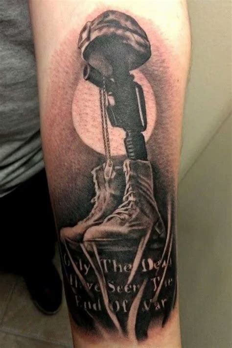 Battlefield Cross With Flag In Background Cross Tattoo Designs Henna