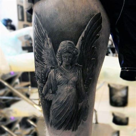 Beautiful Guardian Angel Tattoo Males Upperarms Thigh Tattoo Designs Beautiful Guardian Angel Tattoo Males Upperarms Thigh Tattoo Designs