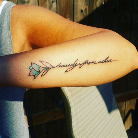 Beauty From Ashes Tattoo: Transforming Pain into Art