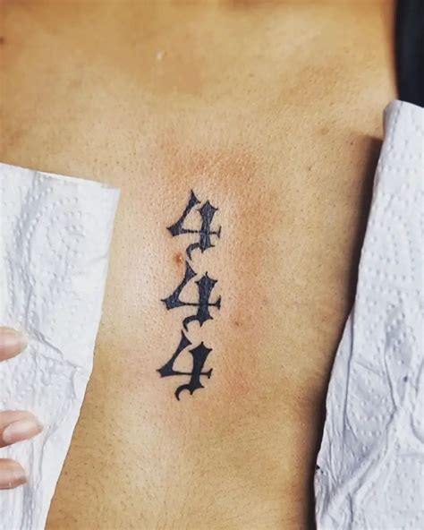 Best 444 Tattoo Ideas With Spiritual Meanings 2023 Version Saved Tattoo
