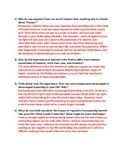 Bib 101A Discussion 3 Docx Why Do You Suppose There Are More Laments Bib 101A Discussion 3 Docx Why Do You Suppose There Are More Laments