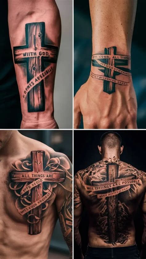 Bible Verse Cross Tattoo For Men Best Tattoo Ideas