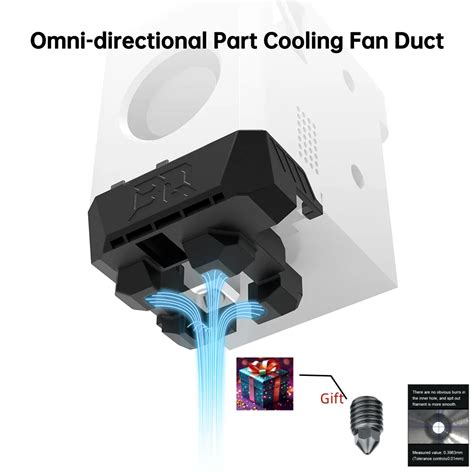 Bigtreetech Nylon Cooling Fan Duct Panda Jet Mjf Atualiza O Para Bamboo