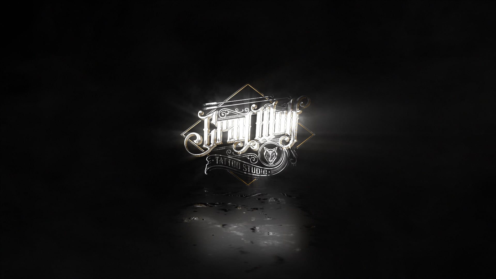 Black And Gray Wolf Tattoo